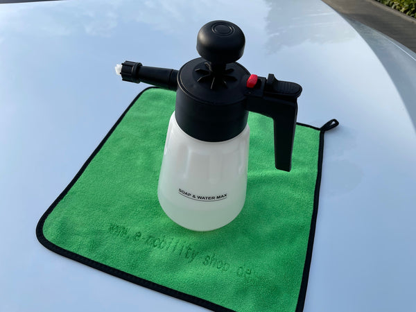 Flacone spray per schiuma da neve, spruzzatore di schiuma con pompa a mano