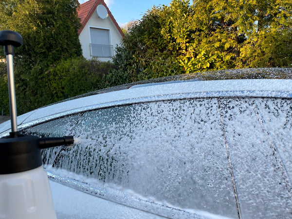Flacone spray per schiuma da neve, spruzzatore di schiuma con pompa a mano