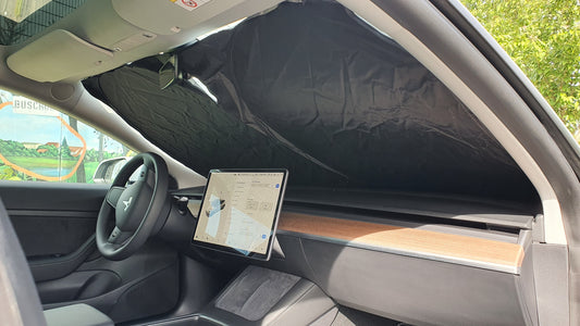 WeDoi Set 8 Tende Parasole Per Campeggio Per Tesla Model 3 (2017-2025) - Privacy E Protezione UV