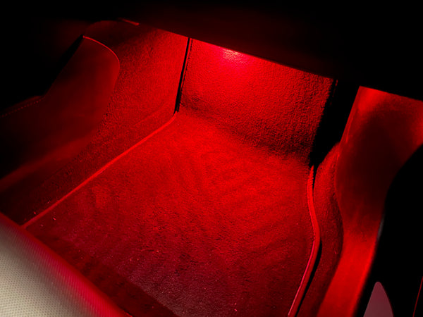 rotes Innenraum LED Licht Tesla Model 3, S, X und Y